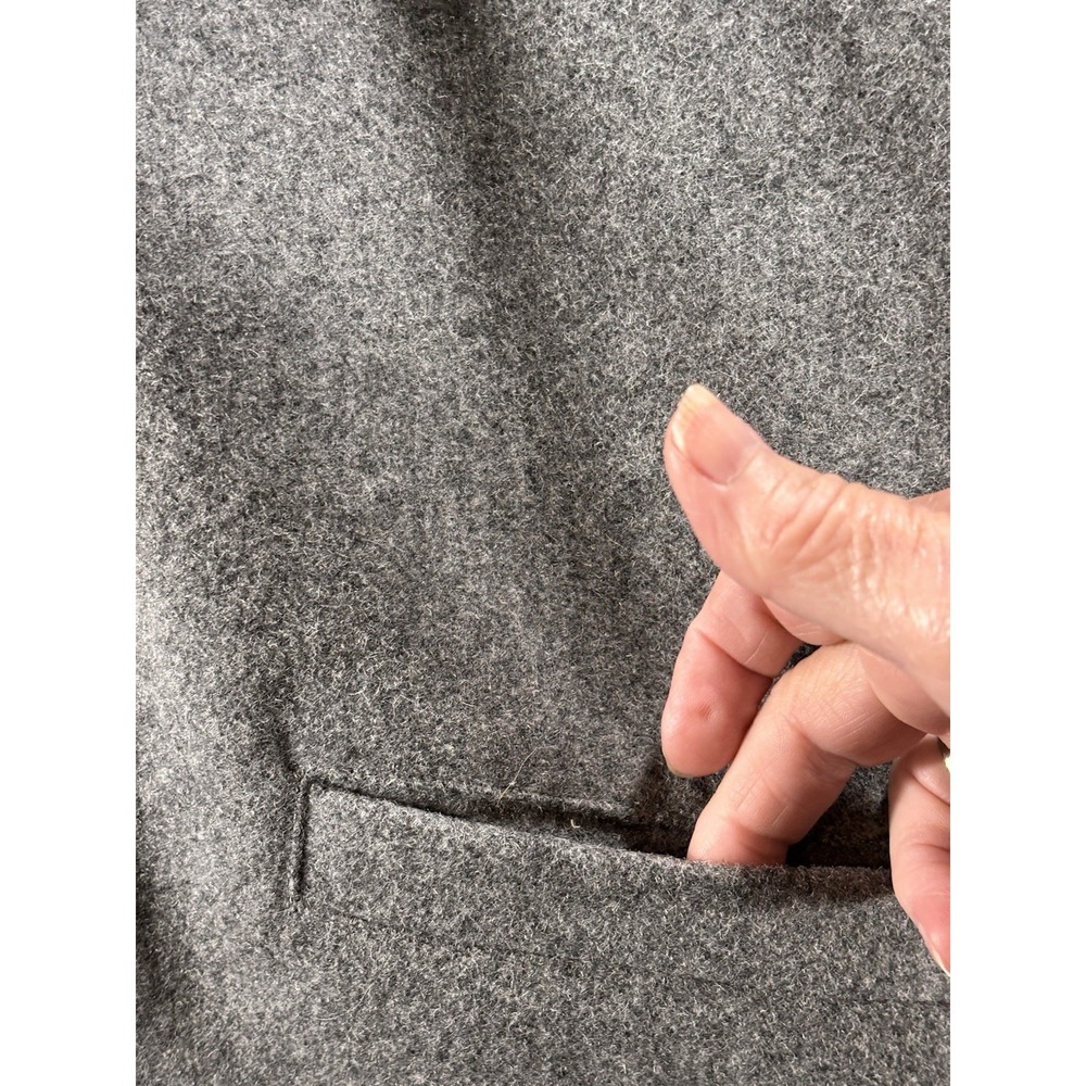 Powder River Outfitters Panhandle Vest Sz M Wool Gray 4pockets Mens Button Front - Picture 6 of 11